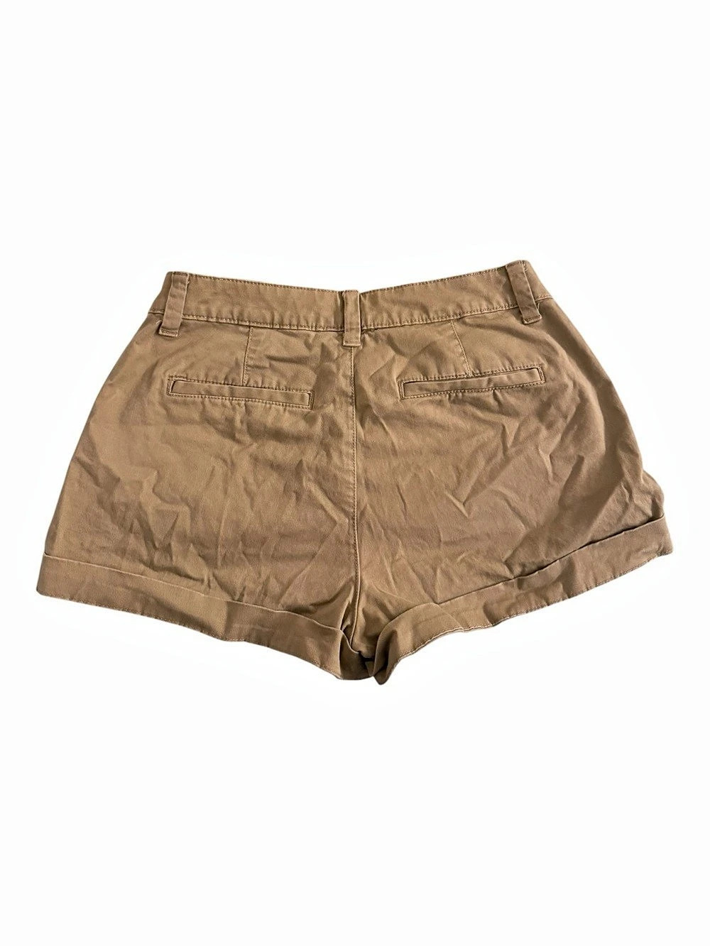 A New Day Khaki Stretch Cuffed Chino Shorts Size 2
